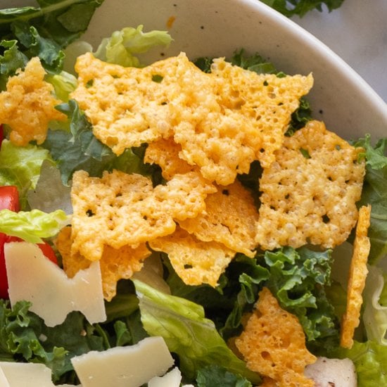 Baked Parmesan Cheese Crisps