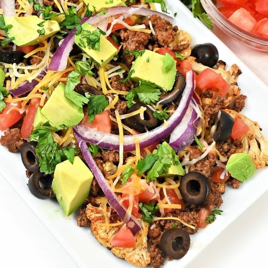 Keto Cauliflower Nachos