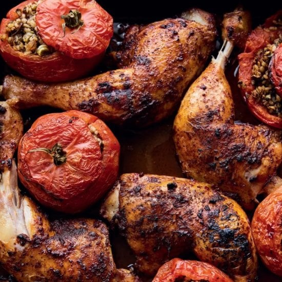 Allspice Chicken with Herby Bulgur
