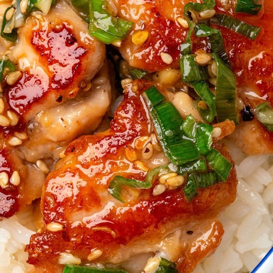 Pan Fried Chicken Thighs