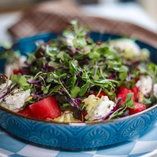 Sweet & Spicy Watermelon Salad