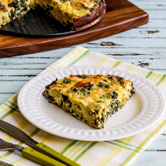 Artichoke, Kale, and Ricotta Pie