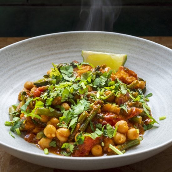 Spiced Coconut Chickpea & Roasted Vegetables