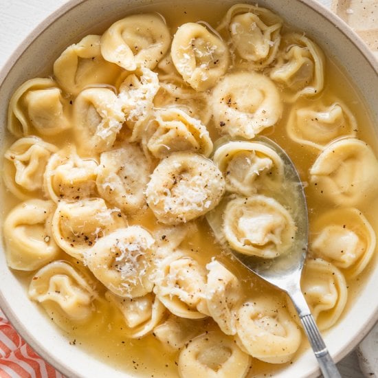 Tortellini in Bone Broth