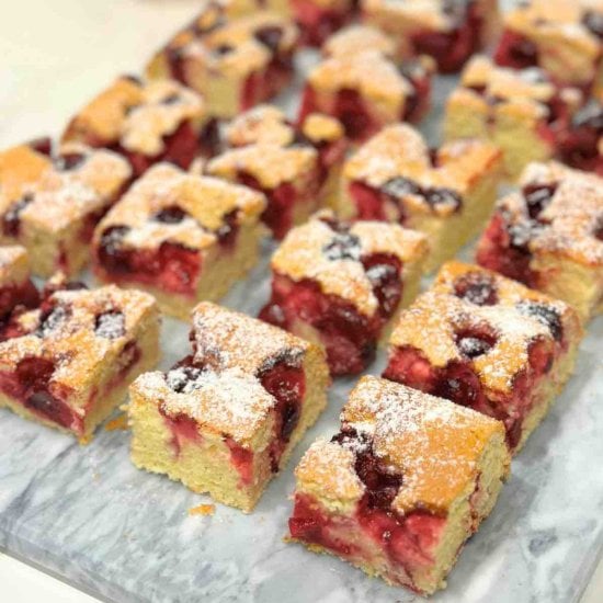 Morello Cherry Sponge Cake