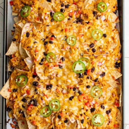 Crockpot Chicken Nachos