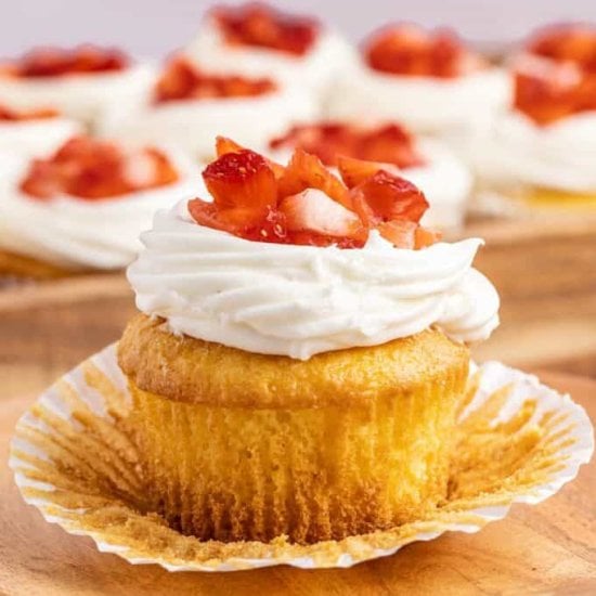 Strawberry Shortcake Cupcakes