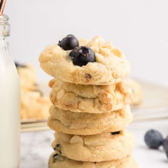 White Chocolate Blueberry Cookies