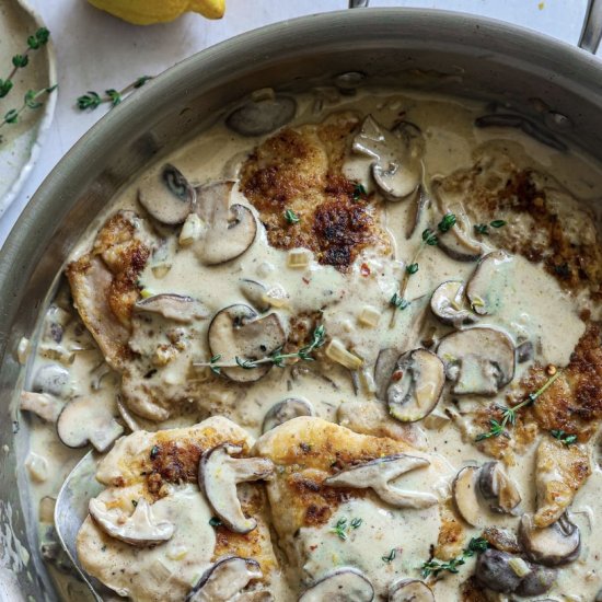 Fork Drop Chicken Marsala
