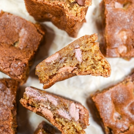 Ruby and Cardamom Blondies