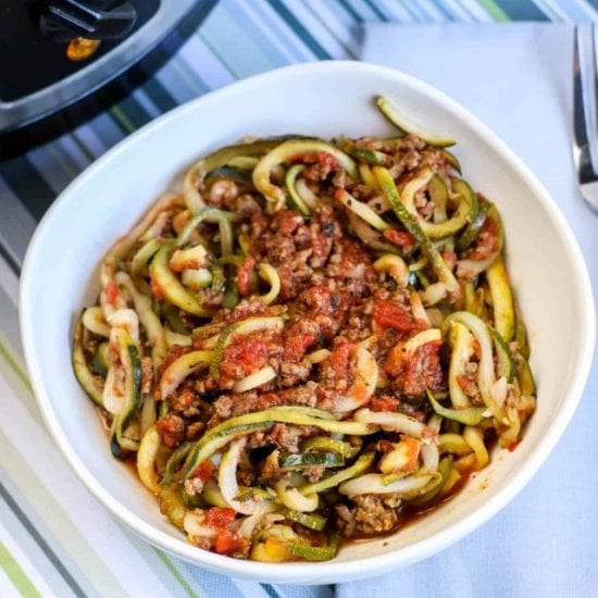 Low Carb Spaghetti Zoodles Recipe