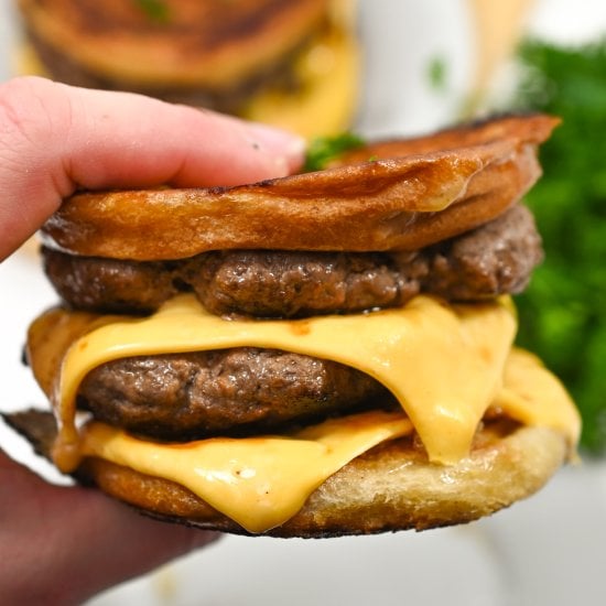 Keto Five Guys Cheeseburger Grilled