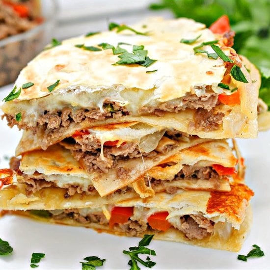 Philly Cheesesteak Quesadillas