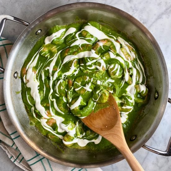 Saucy Green Shrimp