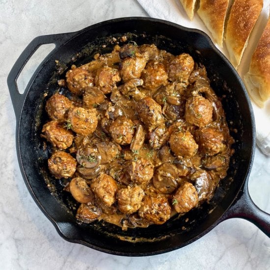 Skillet Chicken Meatballs