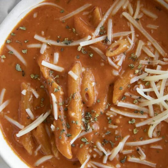 Creamy Tomato Pasta Soup
