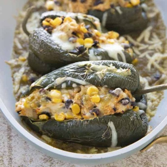 Stuffed Poblano Peppers