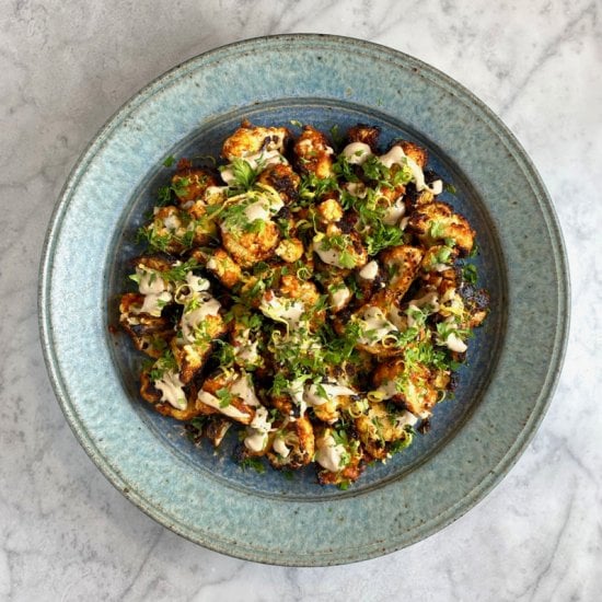 Roasted Cauliflower with Tahini