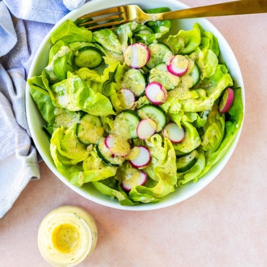 Creamy Hummus Salad Dressing