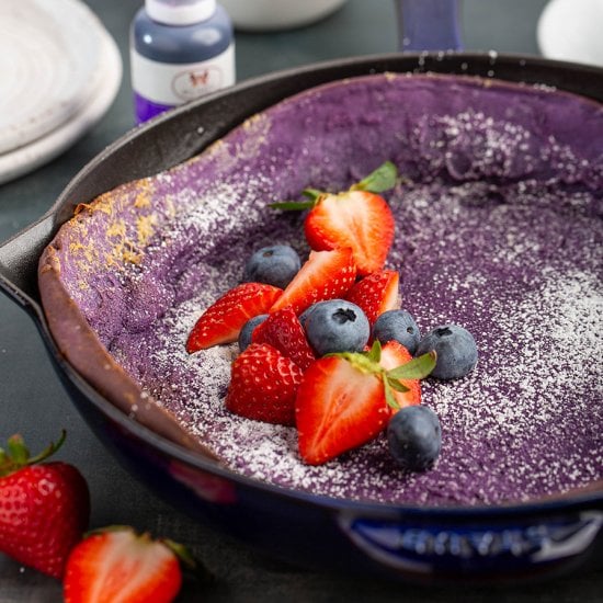 Ube Dutch Baby Pancake