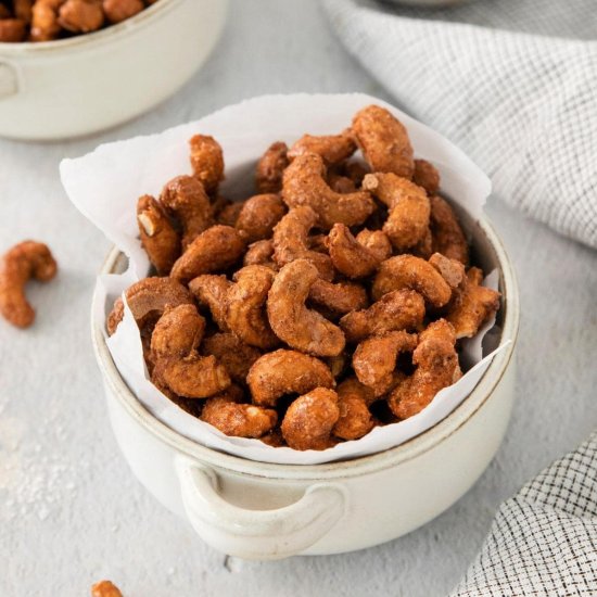 Homemade Candied Cashews