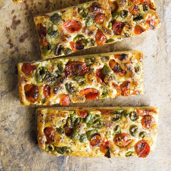 Tomato-Olive Focaccia