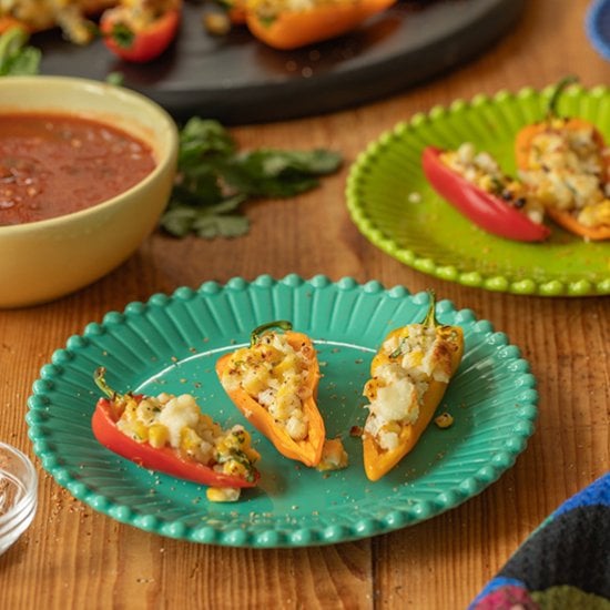 Mexican Street Corn Stuffed Peppers