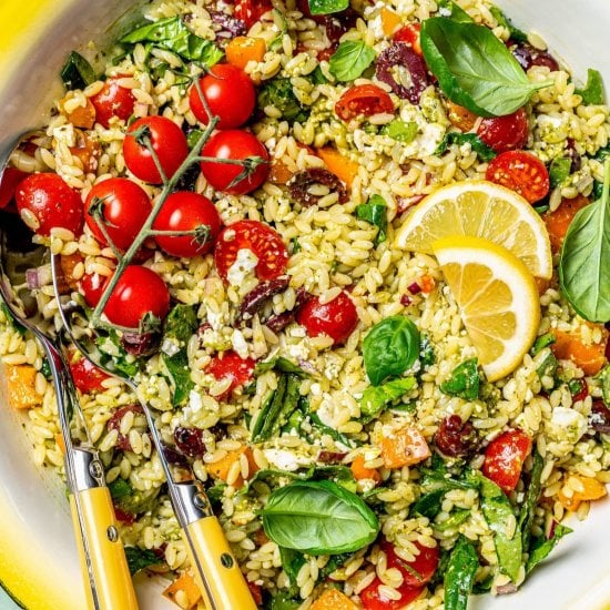 Mediterranean orzo salad