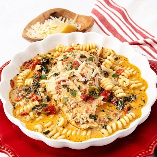 Creamy Crock Pot Tuscan Chicken
