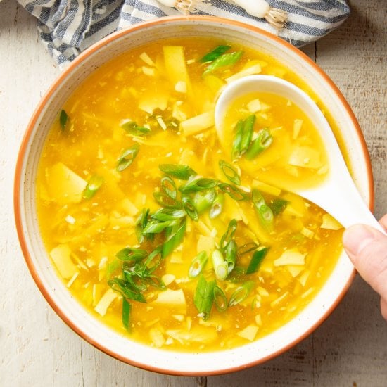 Vegan Egg Drop Soup