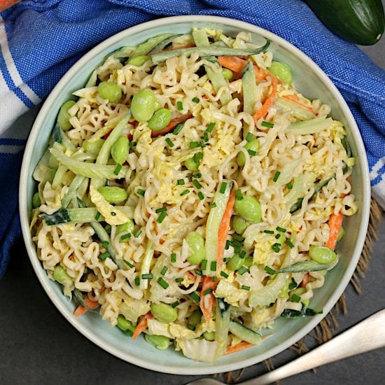 Noodle Salad with Tahini Dressing