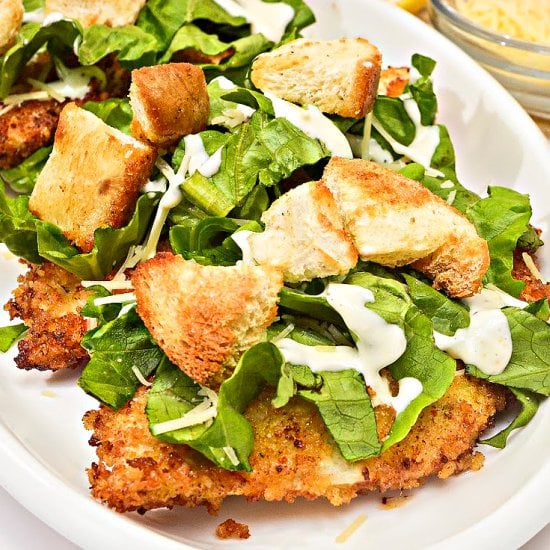 Keto Chicken Caesar Cutlets