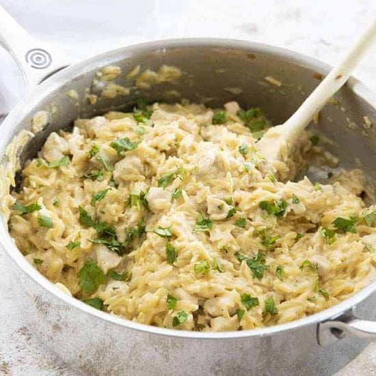 Creamy Chicken Orzo