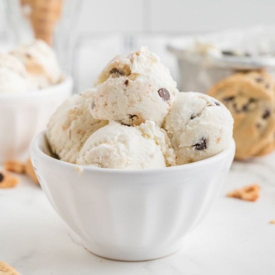 No-Churn Cookie Dough Ice Cream