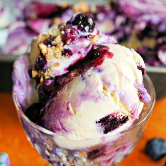 Blueberry Cheesecake Ice Cream