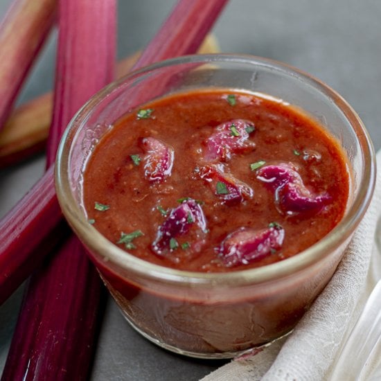 rhubarb bbq sauce
