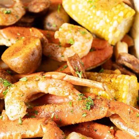 Seafood Boil Bake