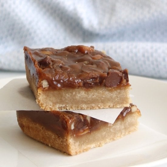 Butter Almond Caramel Bars