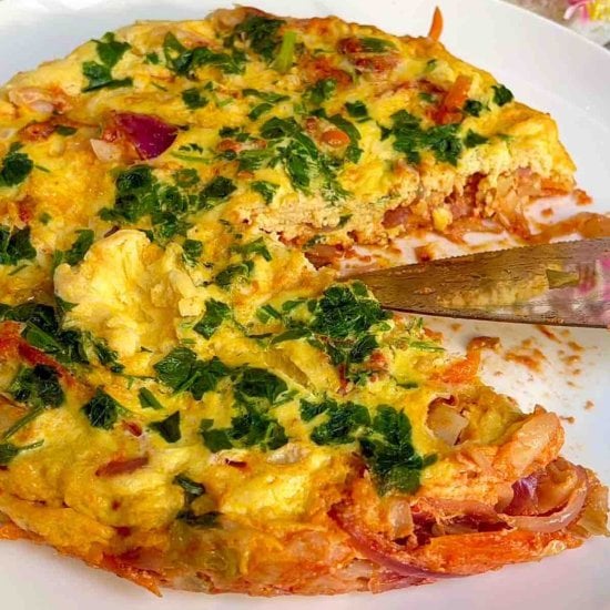Easy Cabbage Frittata – Low-Calorie