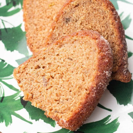 Moist Applesauce Bundt Cake