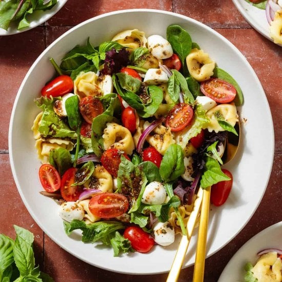 Tortellini Caprese Salad