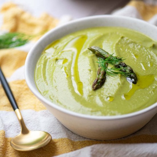 Creamy Asparagus Leek Soup
