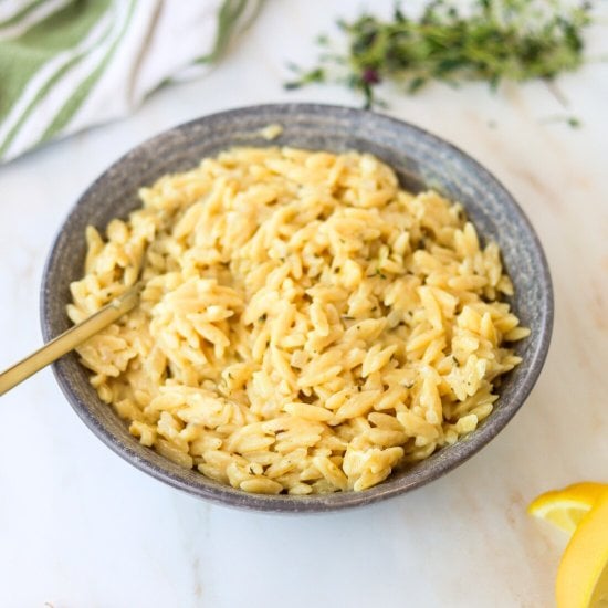 Creamy Lemon Orzo