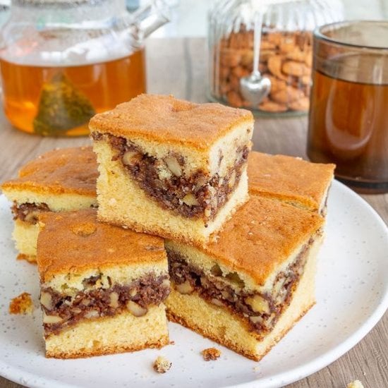 Walnut Cinnamon Coffee Cake