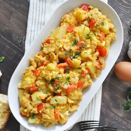 Spanish Revuelto con Patatas