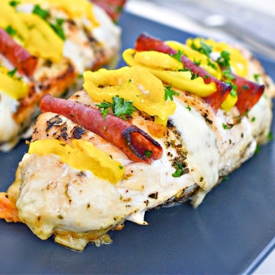 Antipasto Stuffed Chicken
