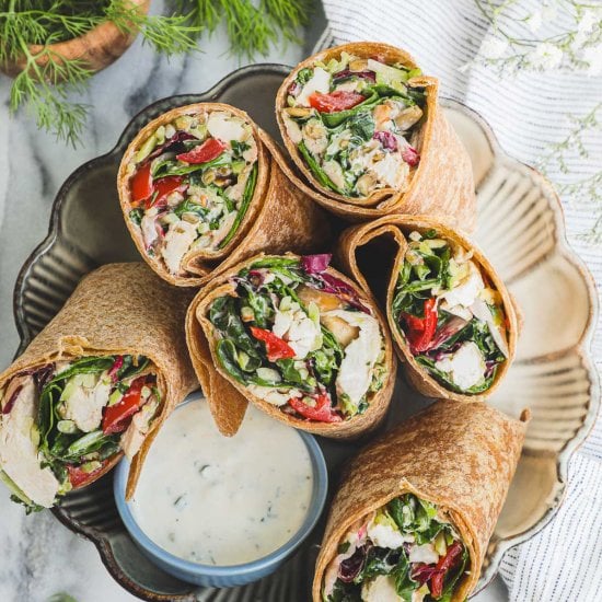 Chicken Spinach Wraps