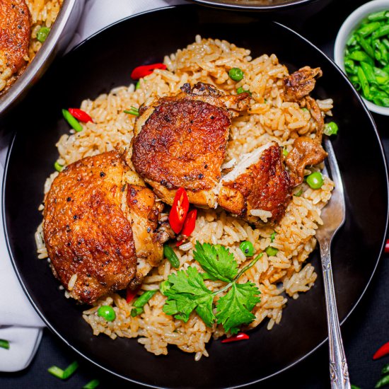 One Pot Rice and Chicken
