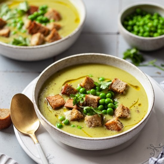 5-ingredient Vegan Pea Soup