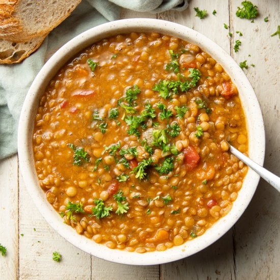 Slow Cooker Lentil Soup